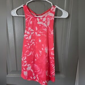Under Armour Womans Small Pink And White Running Tank Top
